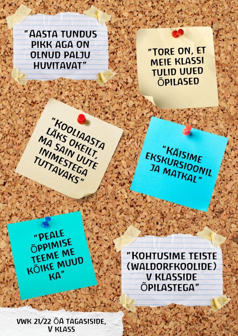 Õpilaste tagasiside eelmisele õppeaastale
