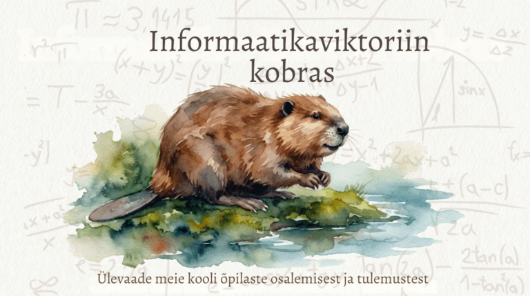 Meie õpilaste suurepärased tulemused informaatikaviktoriinis “Kobras”